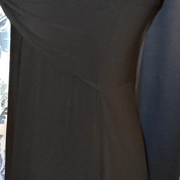 Beautiful black Chaps half/elbow sleeve dress, EXCELLENT CONDITION, petite small - Picture 7 of 8